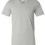 Unisex Heather CVC V Neck Tee