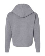 Women’s Laguna Sueded Raw Edge Crop Hoodie Sweatshirt