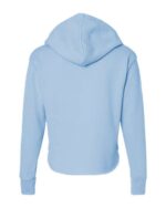Women’s Laguna Sueded Raw Edge Crop Hoodie Sweatshirt
