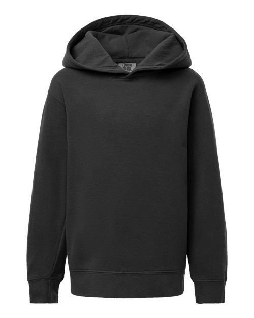 Youth Garment Dyed Lightweight Fleece Hooded Sweatshirt
