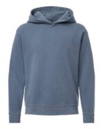 Youth Garment-Dyed Lightweight Fleece Hooded Sweatshirt - Image 3