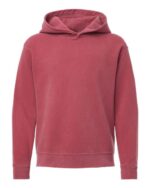 Youth Garment-Dyed Lightweight Fleece Hooded Sweatshirt - Image 7