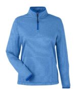 Women's Venture Heathered Stripe Quarter-Zip Pullover - Image 7