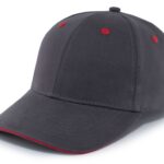 Brushed Twill Cap With Sandwich Bill