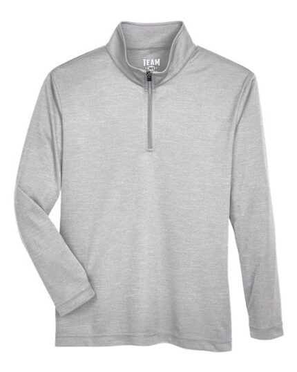 Youth Zone Sonic Heather Performance Quarter-Zip Pullover
