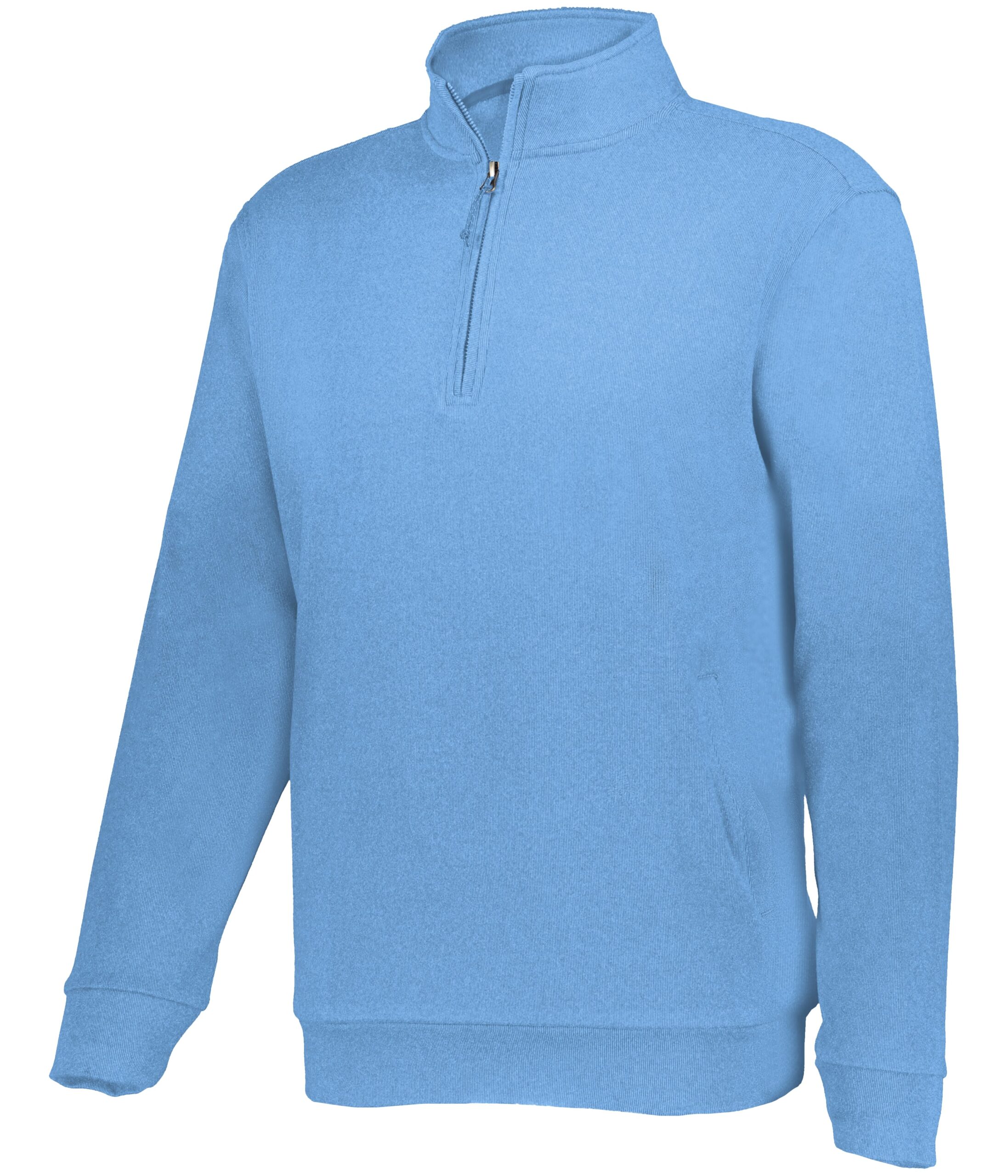 ALUMNI 1/4 ZIP PULLOVER — COLUMBIA BLUE HEATHER (front) ALUMNI 1/4 ZIP PULLOVER