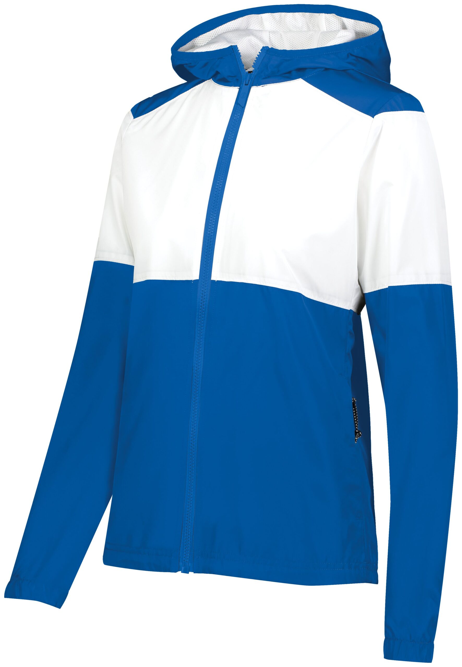 Ladies SeriesX Hooded Jacket — ROYAL/WHITE (front) Ladies SeriesX Hooded Jacket