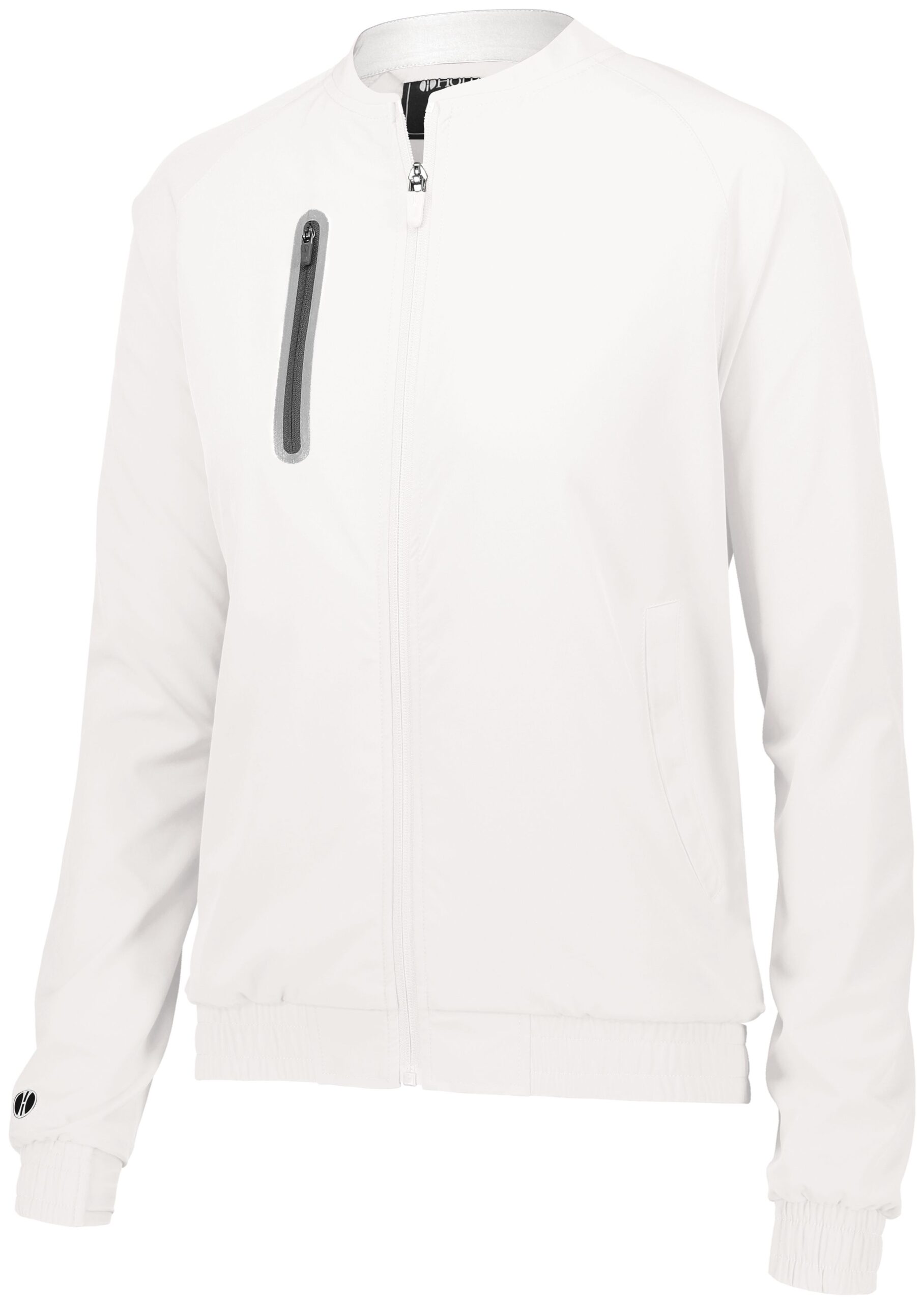 Ladies Weld Jacket — WHITE (front) Ladies Weld Jacket