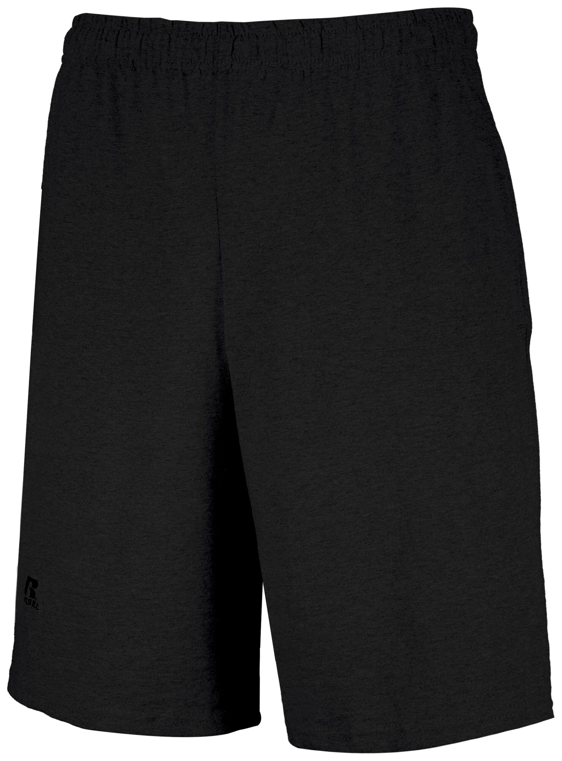 Basic Cotton Pocket Shorts — BLACK (front) Basic Cotton Pocket Shorts