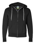 Unisex Lightweight Full Zip Hooded Sweatshirt