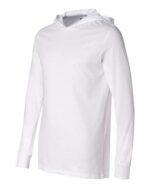 Unisex Jersey Hooded Long Sleeve Tee