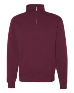 Unisex Nublend® Cadet Collar Quarter-Zip Sweatshirt - Image 13