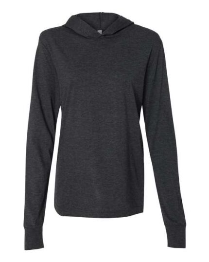 Unisex Jersey Hooded Long Sleeve Tee