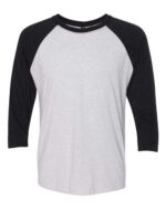 Unisex Triblend Three-Quarter Raglan T-Shirt - Image 13