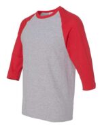 Unisex Heavy Cotton™ Raglan Three Quarter Sleeve T Shirt