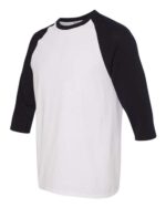 Unisex Heavy Cotton™ Raglan Three Quarter Sleeve T Shirt