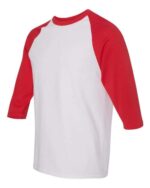 Unisex Heavy Cotton™ Raglan Three Quarter Sleeve T Shirt