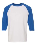 Unisex Heavy Cotton™ Raglan Three Quarter Sleeve T Shirt