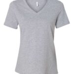Women’s Relaxed Heather CVC V Neck Tee