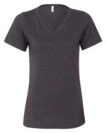 Women's Relaxed Heather CVC V-Neck Tee - Image 3