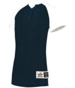 GIRLS TWO BUTTON SOFTBALL JERSEY