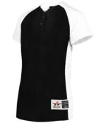 GIRLS TWO BUTTON SOFTBALL JERSEY
