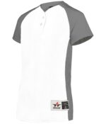 GIRLS TWO BUTTON SOFTBALL JERSEY