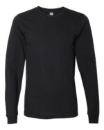 Unisex Fine Jersey Long Sleeve Tee - Image 3