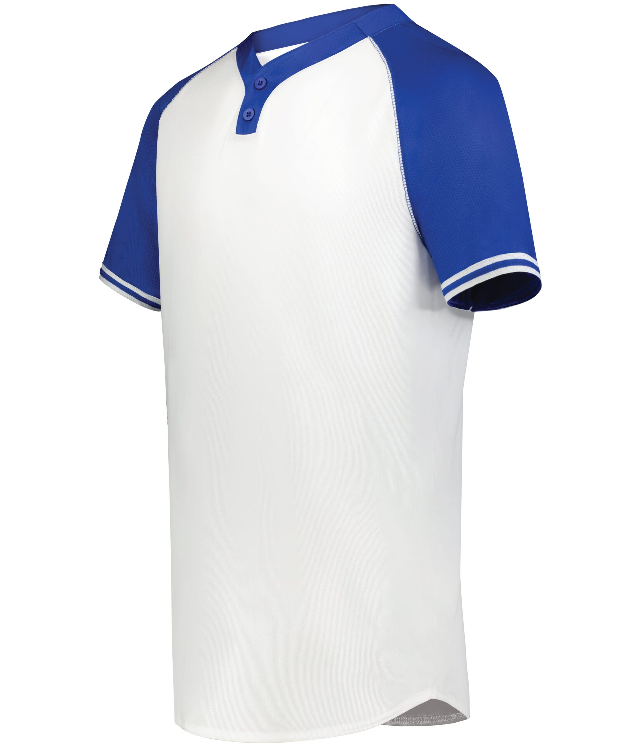 Cutter+ Henley Jersey — WHITE/ROYAL (front) Cutter+ Henley Jersey