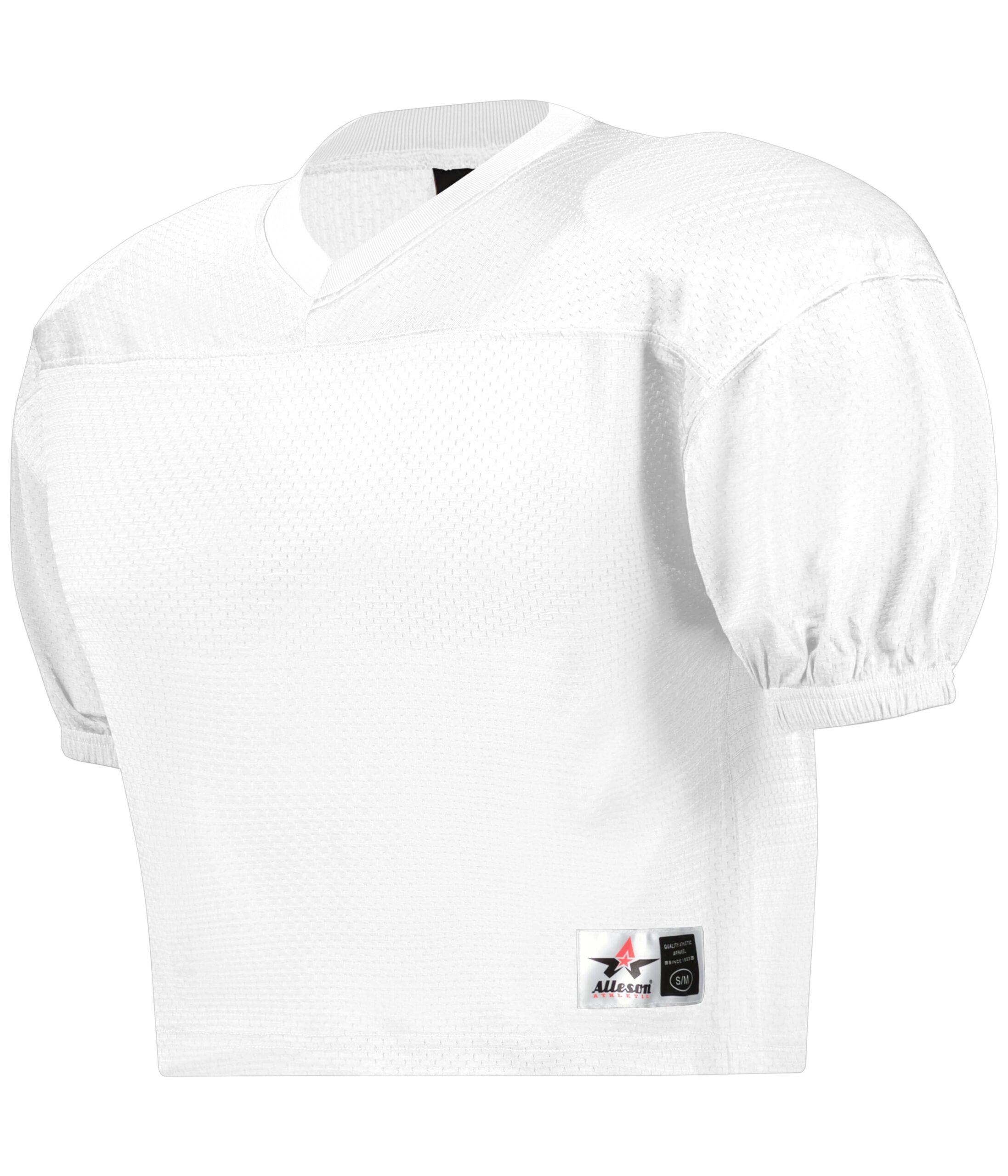 Youth Practice Football Jersey — WHITE (front) Youth Practice Football Jersey