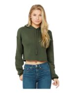 Women's Crop Fleece Hoodie Sweatshirt - Image 5
