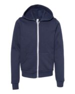 Youth Sponge Fleece Full-Zip Hoodie Sweatshirt - Image 3
