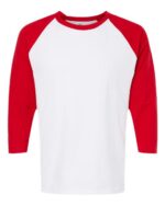 Raglan Three-Quarter Sleeve Baseball T-Shirt - Image 11