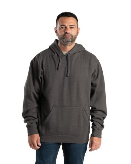 Men's Tall Signature Sleeve Hooded Sweatshirt shown in Charcoal
