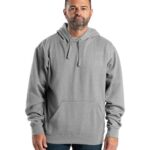 Signature Sleeve Hooded Sweatshirt shown in Grey