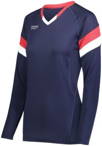 Girls TruHit Tri-Color Long Sleeve Jersey - Image 2