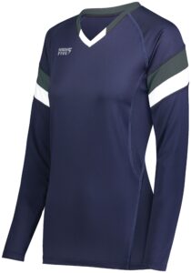 Girls TruHit Tri-Color Long Sleeve Jersey - Image 4