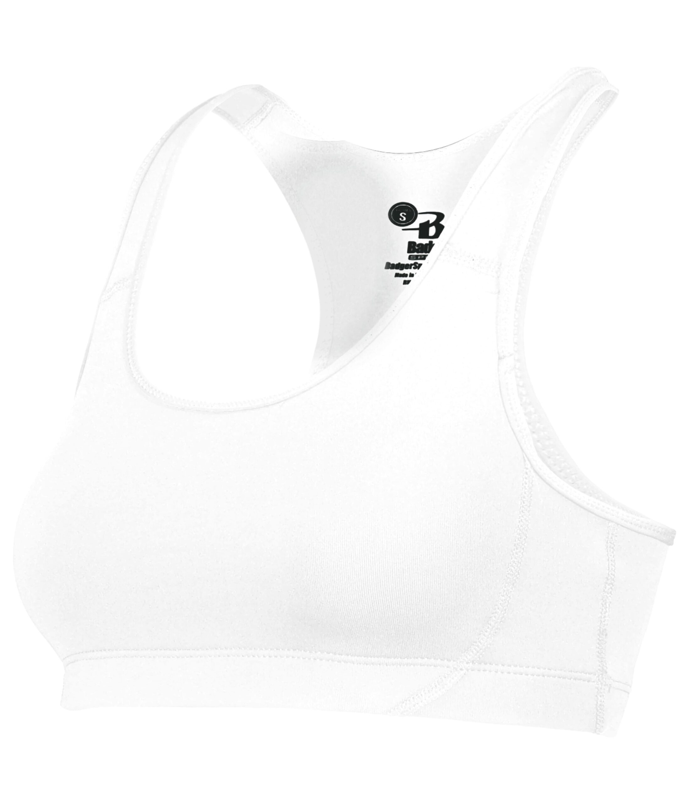 LADIES B-SPORT BRA — WHITE (front) LADIES B-SPORT BRA - Image 1