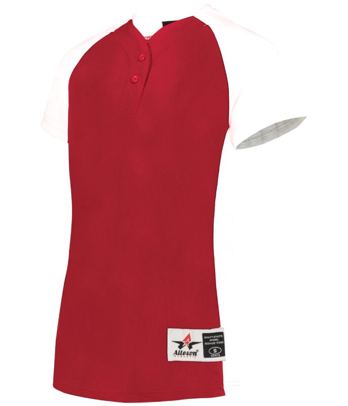 GIRLS TWO-BUTTON SOFTBALL JERSEY
