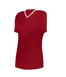 GIRLS V-NECK SOFTBALL JERSEY