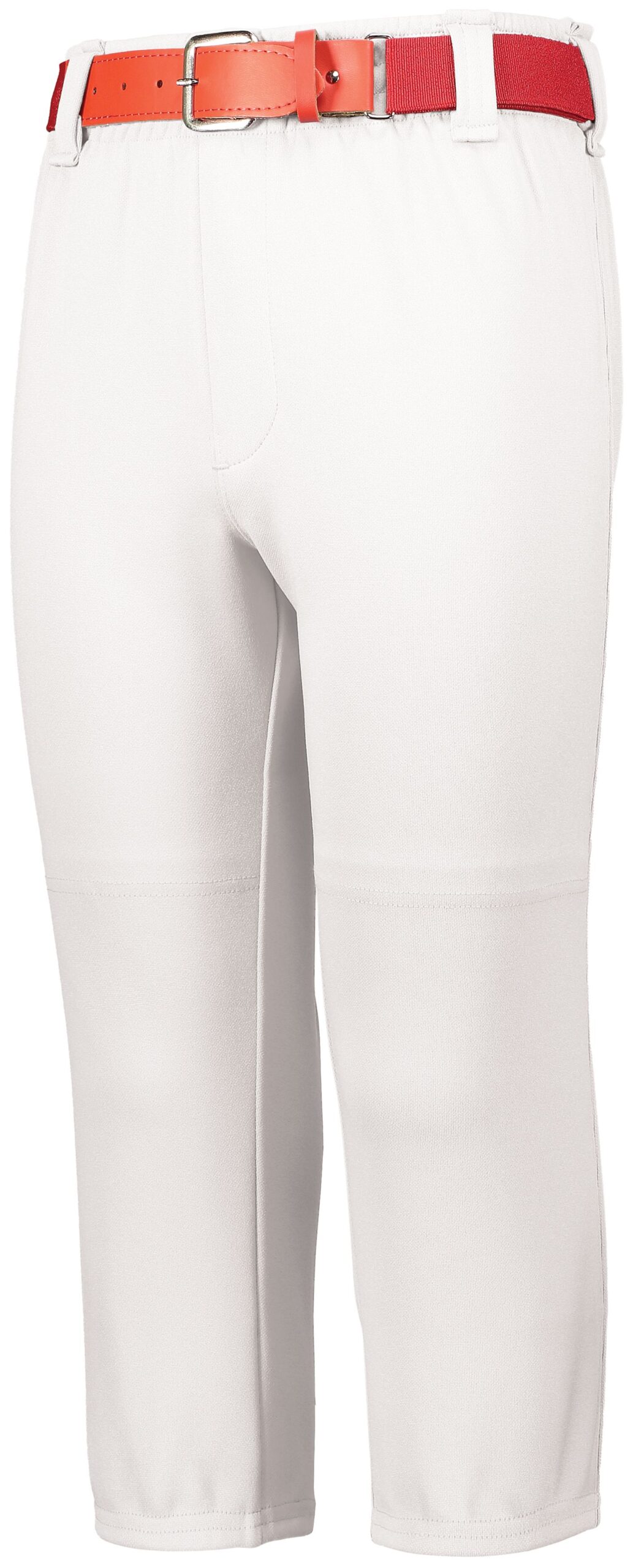 Gamer Pull-Up Baseball Pant with Loops — WHITE (front) Youth Gamer Pull-Up Baseball Pant With Loops - Image 1