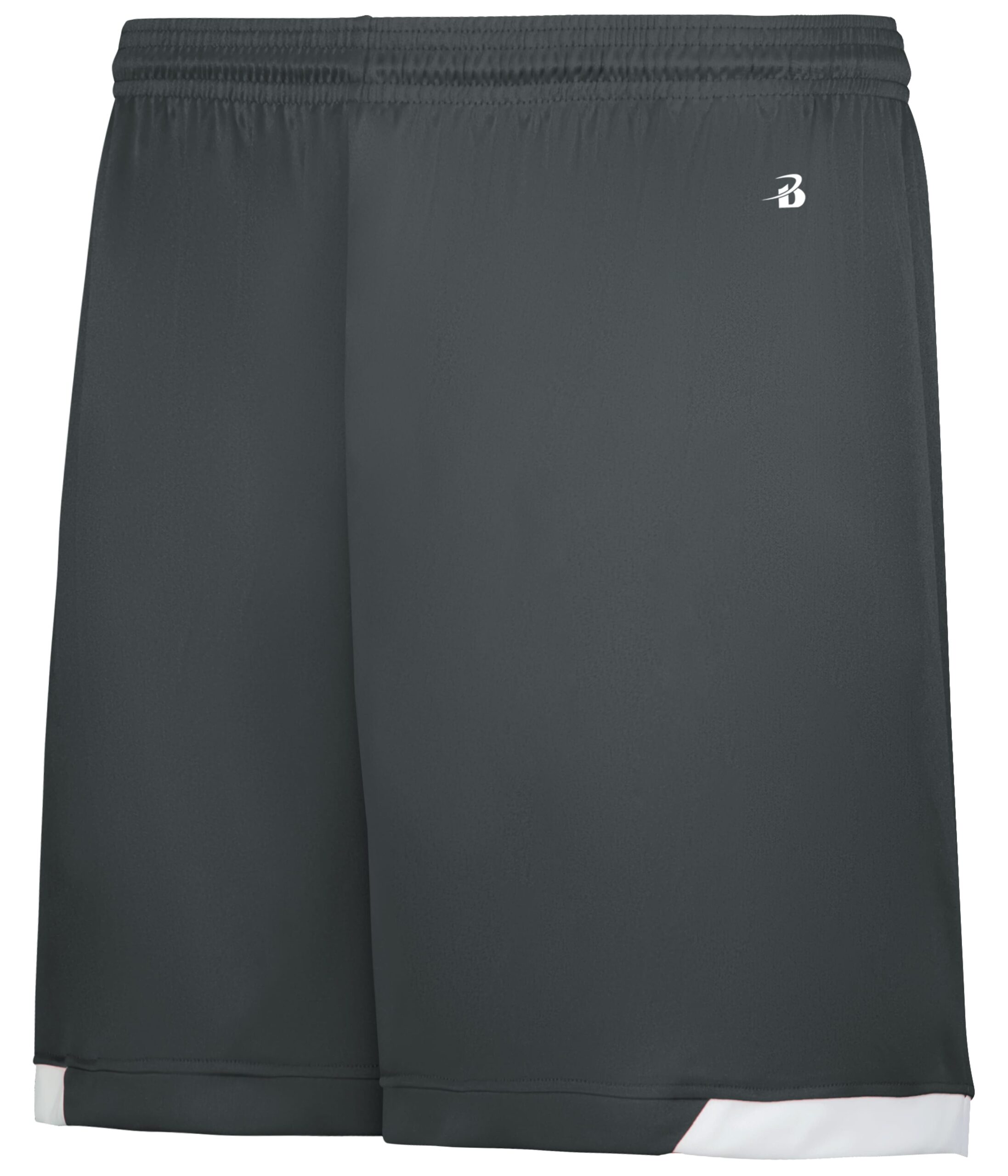 LADIES ON THE RISE SHORTS — GRAPHITE/WHITE (BA) (front) LADIES ON THE RISE SHORTS - Image 1
