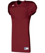 Russell Solid Jersey With Side Inserts in Cardinal