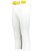 Ladies Flexstretch Softball Pant with Belt Loops in White
