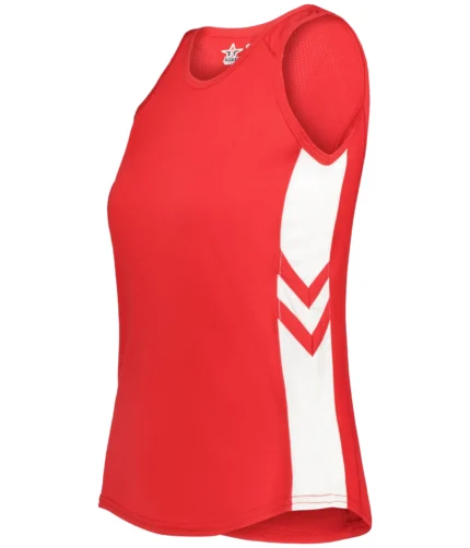 LADIES MEDAL TRACK  JERSEY in Red/white (ba)