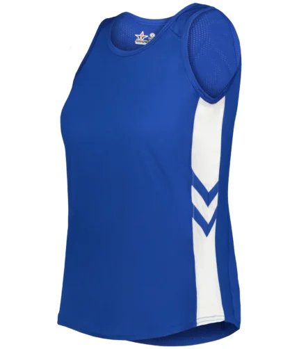 LADIES MEDAL TRACK  JERSEY in Royal/white (ba)