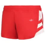 LADIES MEDAL TRACK SHORTS in Red/white (ba)