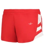 LADIES MEDAL TRACK SHORTS in Red/white (ba)