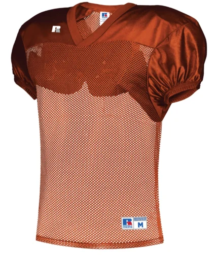 Youth Stock Football Practice Jersey in Burnt Orange