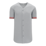 Full Button Baseball Jerseys BA5500-CIN-G01